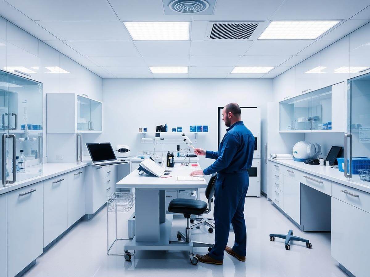Modern IVF laboratory project setup